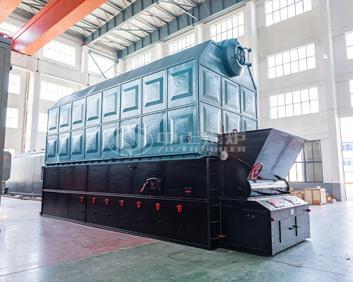 rice husk palm shell fired steam boiler